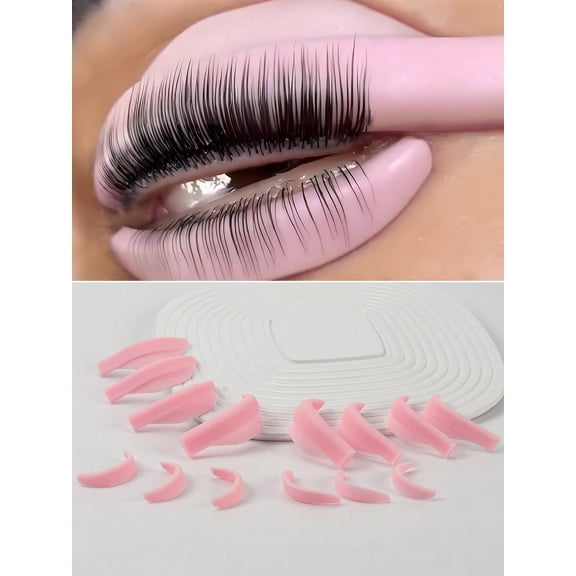 14Pcs 7 Sizes Lash Lift Rods Lash Lift Shield For Eyelash Perming Upper And Lower Lash Lift Pads For Salon And Home Use