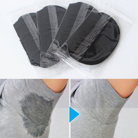 14Pcs Black Disposable Underarm Shirt Antiperspirant Protection From Sweat Pads