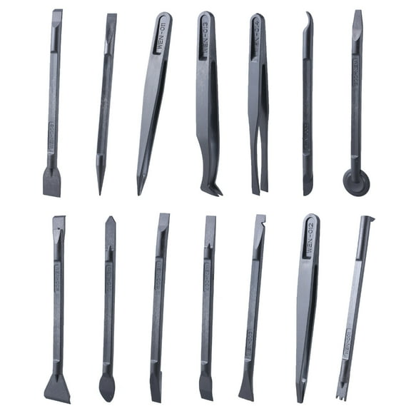 14Pcs Carbon Fiber Plastic Scraper Set for Cleaning and Label Removal, Multi Purpose Tools