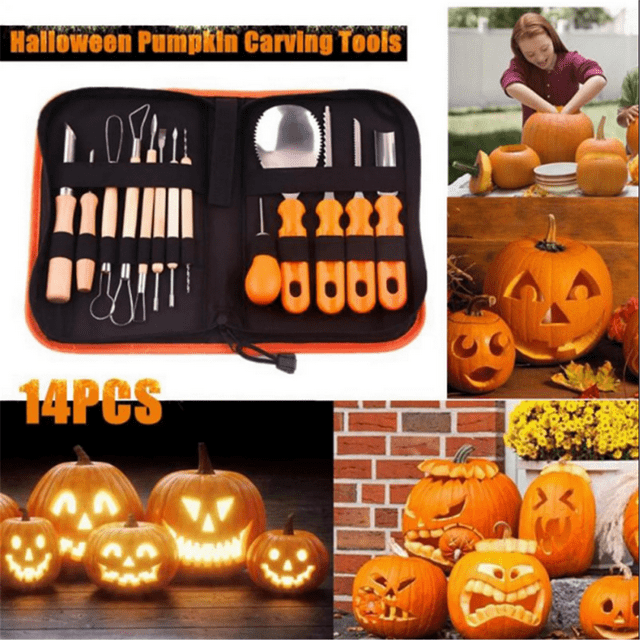 14Pcs Halloween Pumpkin Carving Knife, Carving Tools Stainless Steel Making Tools Party DIY