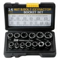 thumbnail image 1 of 14Pcs Impact Bolt & Nut Remover Set, Stripped Lug with Hex Adapter Extraction Socket Set, 1 of 4