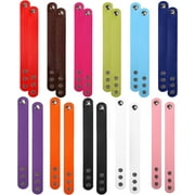 ROMANSA 14Pcs Leather Bracelet Adjustable Bracelet Engraving Blank Bracelet Blank Bracelet Adjustable Bracelet