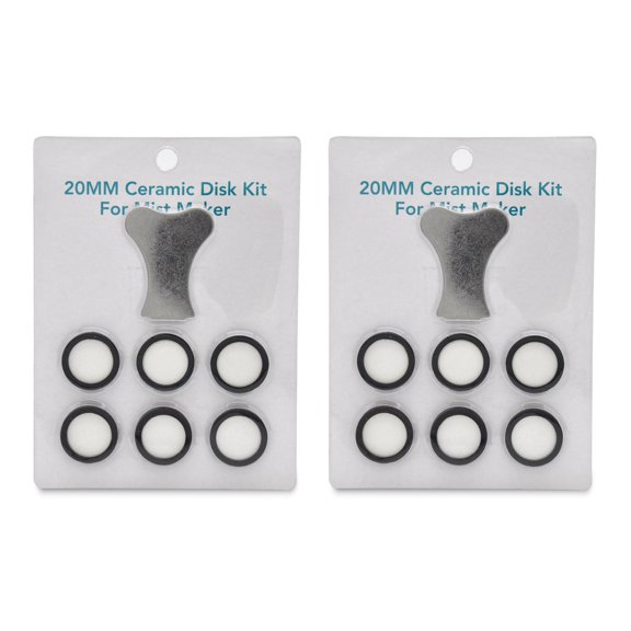 14Pcs Mist Maker Maintenance Kit, Ceramic Disk Key Replacement Parts Kits for Fog Machine