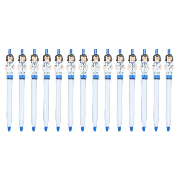 14Pcs Retractable Ballpoint Pen Doctor Nurse Ballpoint Pen 1.0MM Office Signing Pen Signature Pen for Hospital Office