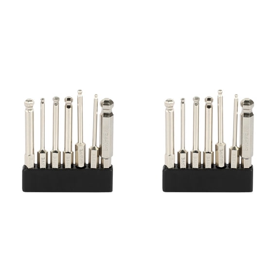 14Pcs S2 Magnetic Screwdriver Bit 1/4inch Inch Hex Shank