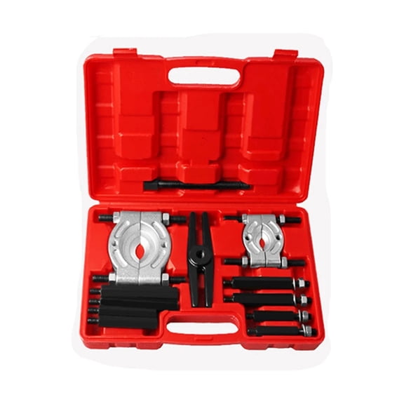 14Pcs Separator Combination Set Bearing Splitter Mechanical Double Disc Puller Chuck Gearbox Outer Bearing Remover Tool With Box ,Widely Applications