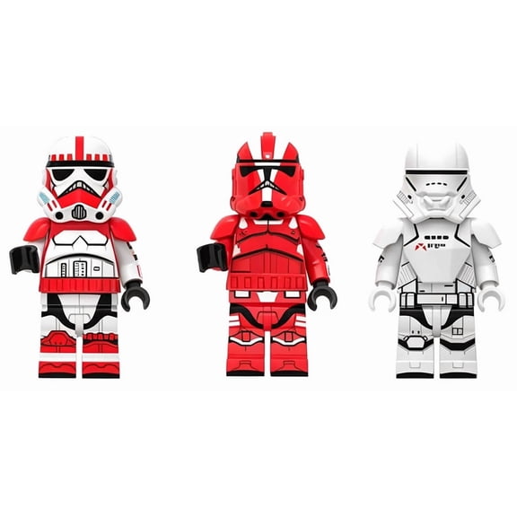 14Pcs Space Wars 1.77Inchs Mini Action Figures Minifigures Battle Droids Building Kits party supplies Set 1.77-in Scale Collectible Toys Playset