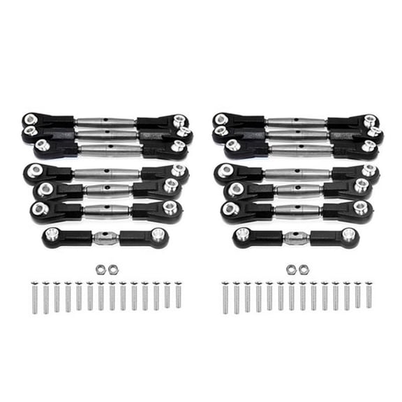 14Pcs Steel Steering Link Rod Linkage Servo Rod Set for  TT-02B TT02B 1/10 RC Car Upgrade Parts Accessories