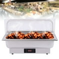 thumbnail image 1 of 14QT 600W 110V Electric Chafing Dish Stainless Steel+PC Buffet Stove w/Food Tray, 1 of 12