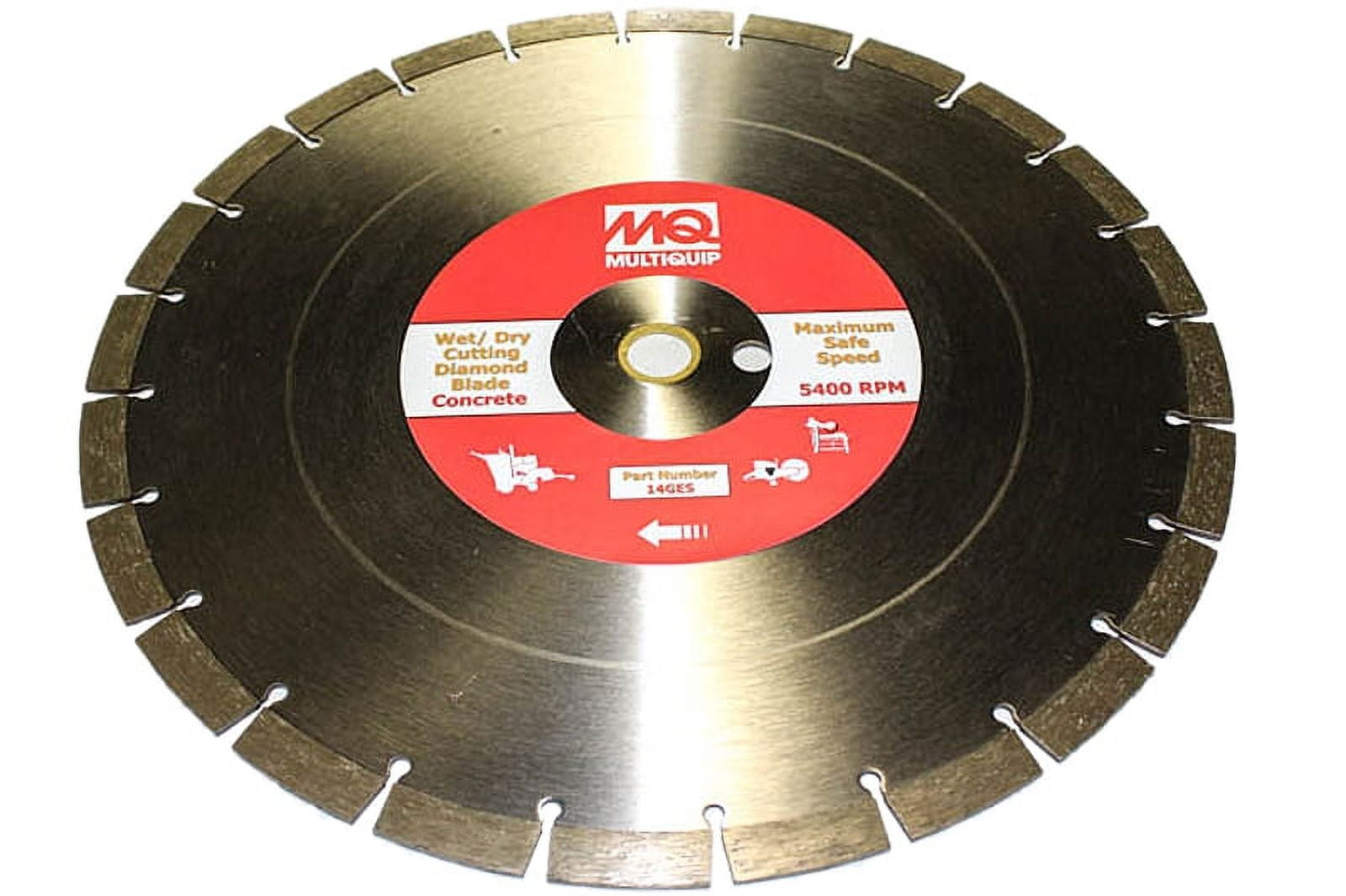 14SBL MULTIQUIP wet/dry cutting diamond blade 14" x 1.25 X 1 MQ14SBL