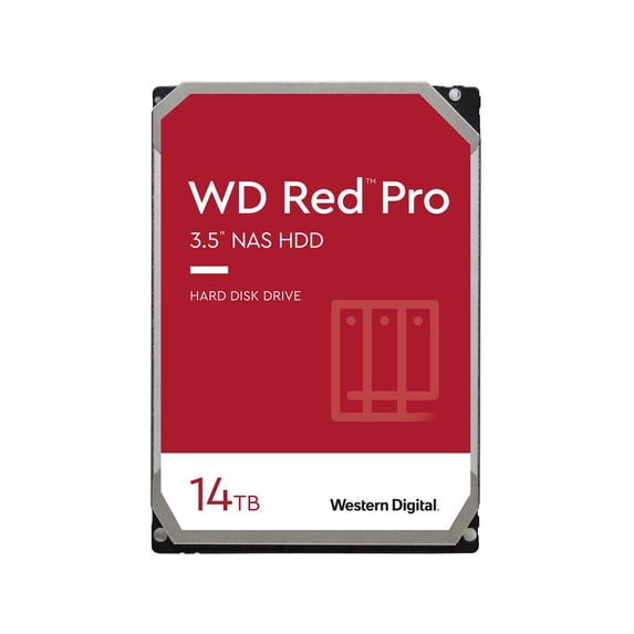 WD Red Pro WD141KFGX - Hard drive - 14 TB - internal - 3.5" - SATA 6Gb/s - 7200 rpm - buffer: 512 MB