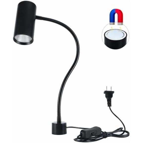 14W Magnetic Work Light, Magnetic LED Light, Magnetic Base LED Shop Lamp for Wood Lathe Tools, Drill Press, Bandsaw, Industrial Lighting$$Tools & Hardware Other