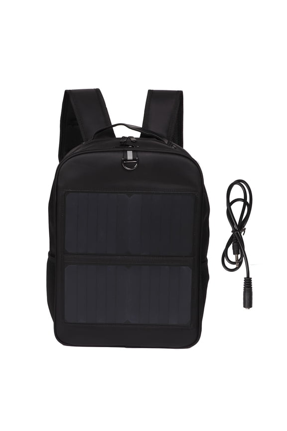 14W Solar Backpack Waterproof Ergonomic Solar Power Backpack with Handle and USB Charging Port