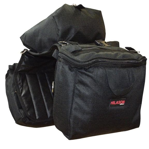 14X12X6 Hilason Detachable Insulated Horse Saddle Side Bag Black