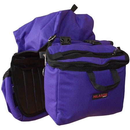 14X12X6 Hilason Detachable Insulated Horse Saddle Side Bag Purple
