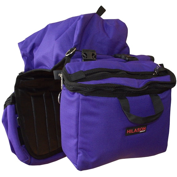 14X12X6 Hilason Detachable Insulated Horse Saddle Side Bag Purple