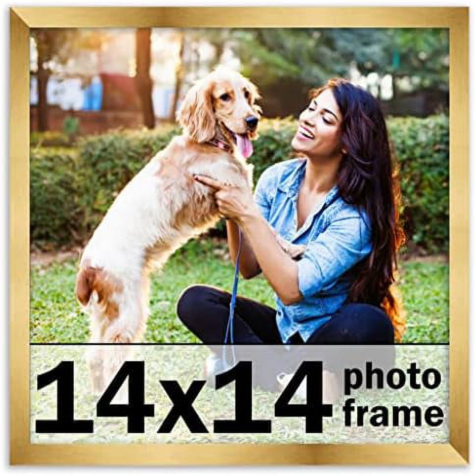 14X14 Frame Bronze Picture Frame Modern Photo Frame Includes UV Guard