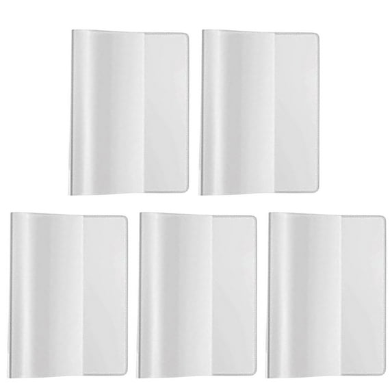 14X20CM Vaccination Certificate Protective Case,Thin Style without Card Slots, Transparent Certificate Cover,Certificate Protective Case, Transparent Document Cover, Vaccination Card Holder(5PC)