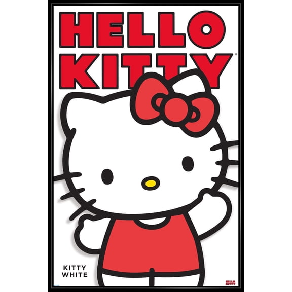 14X22 Hello Kitty and Friends: Hello - Kitty White Feature Series Framed Wall Poster,