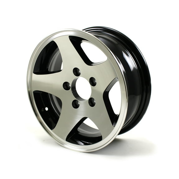 14X5.5 5-Lug on 4.5" Aluminum 5-Star Trailer Wheel - 445545B
