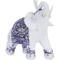 thumbnail image 1 of 14cm/5.5inch Elephant Figurines Model Household Resin Animal Figurine Simulation Cute Animal Statue Home Decoration Ornament for Home Decor, Table Living Room, Bedroom, Office(Blue Large), 1 of 18
