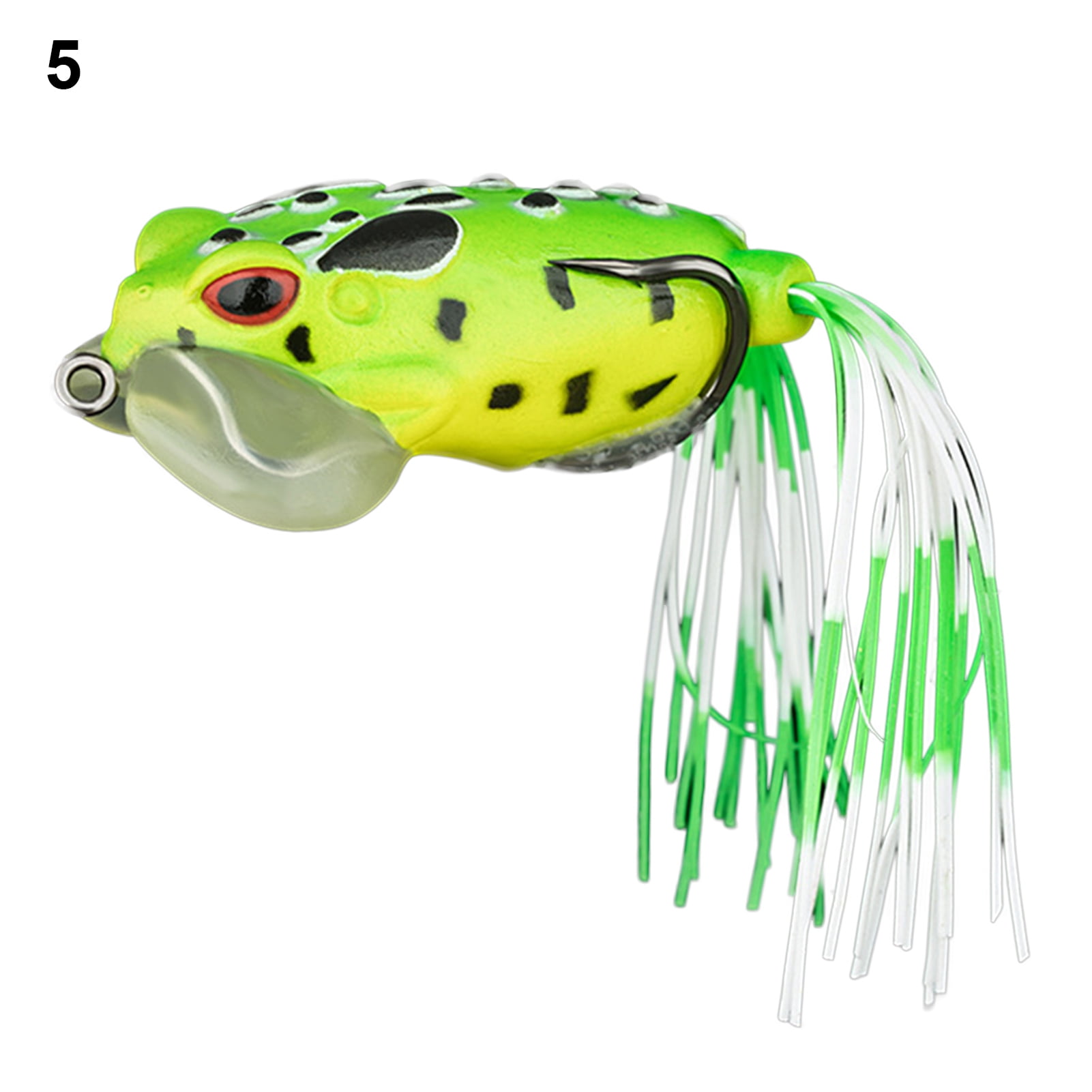 14cm Frog Baits Simulated 3D Eyes Soft Topwater Bass Fishing Frog Lure  Floating Toad for Outdoor 