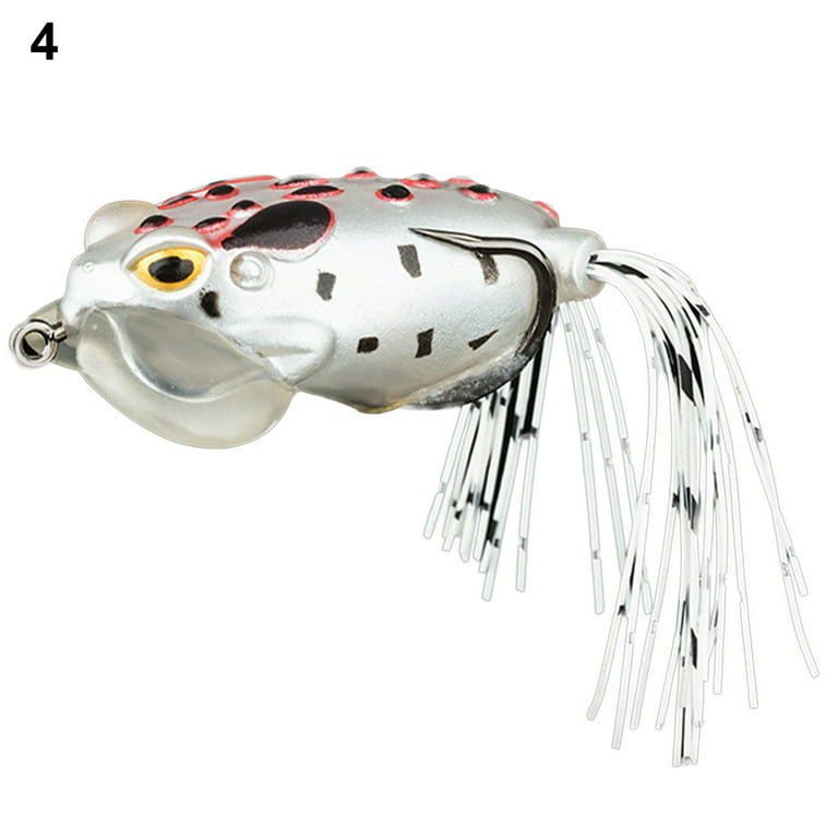 14cm Frog Baits Simulated 3D Eyes Soft Topwater Bass Fishing Frog Lure Floating Toad for Outdoor, Other