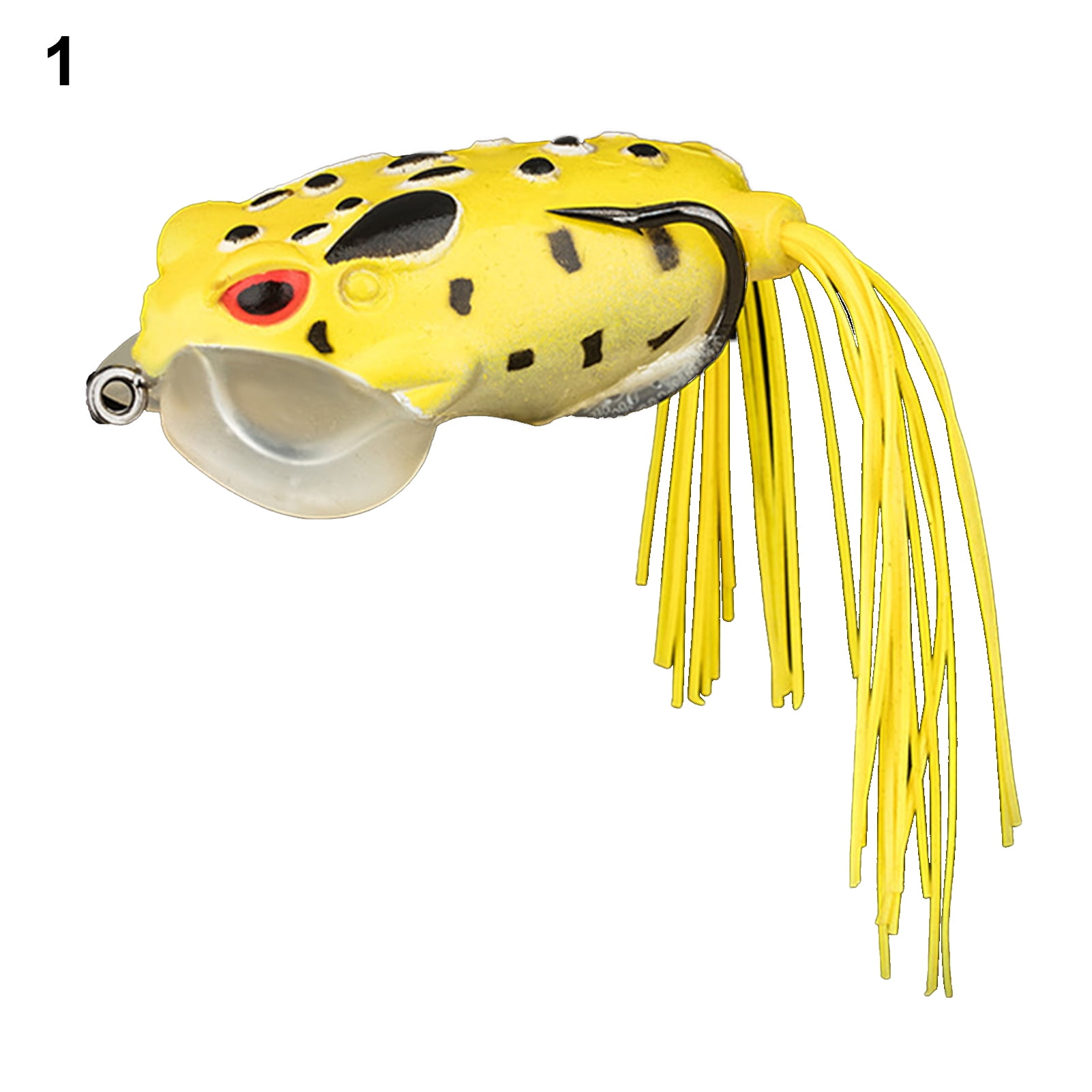 14cm Frog Baits Simulated 3D Eyes Soft Topwater Bass Fishing Frog Lure  Floating Toad for Outdoor