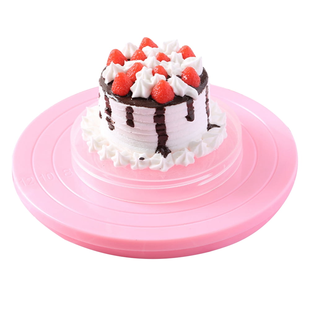 1pc Pink 11inch Rotating Cake Turntable, Turns Smoothly Revolving Cake Stand  Cake Decorating Kit Display Stand Baking Tools Accessories Supplies for  Cookies Cupcake