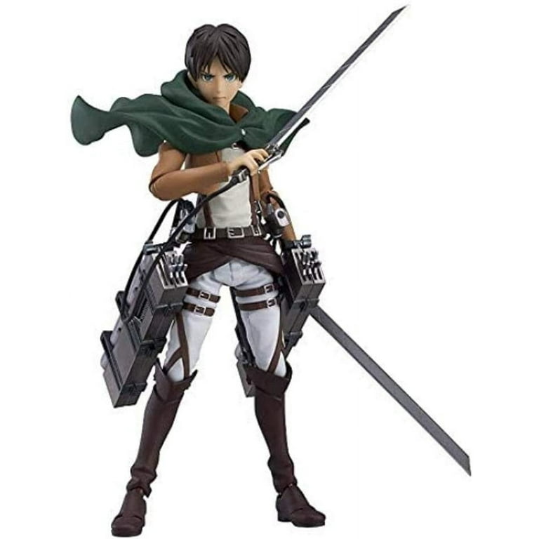 14cm Removable Exquisite Action Figures Anime Attack on Titan Eren Yeager  Figma PVC Action Figure Shingeki No Kyojin Mikasa Model 