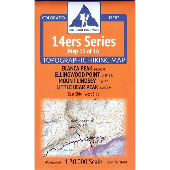 14ers Series Map 13 of 16