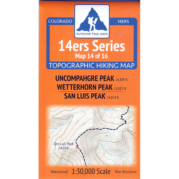14ers Series Map 14 of 16