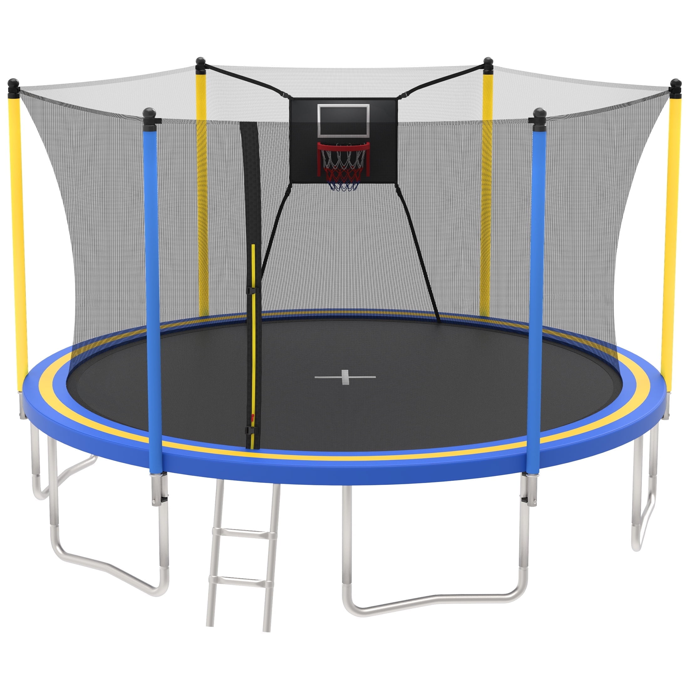Walmart discount codes: Walmart Black Friday Deals 2025 14ft Trampoline with Basketball Hoop, SEGMART Upgraded Round Kids Outdoor Trampoline with Enclosure, Heavy-Duty Backyard Trampoline for Adults and Kids, Blue