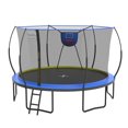 thumbnail image 1 of 14ft Trampoline with Basketball hoop, Upgraded Round Outdoor Kids Trampoline with Enclosure Net, Heavy Duty Backyard Trampoline with No Gap Design, Recreational Trampoline for Adults Kids, 1 of 8