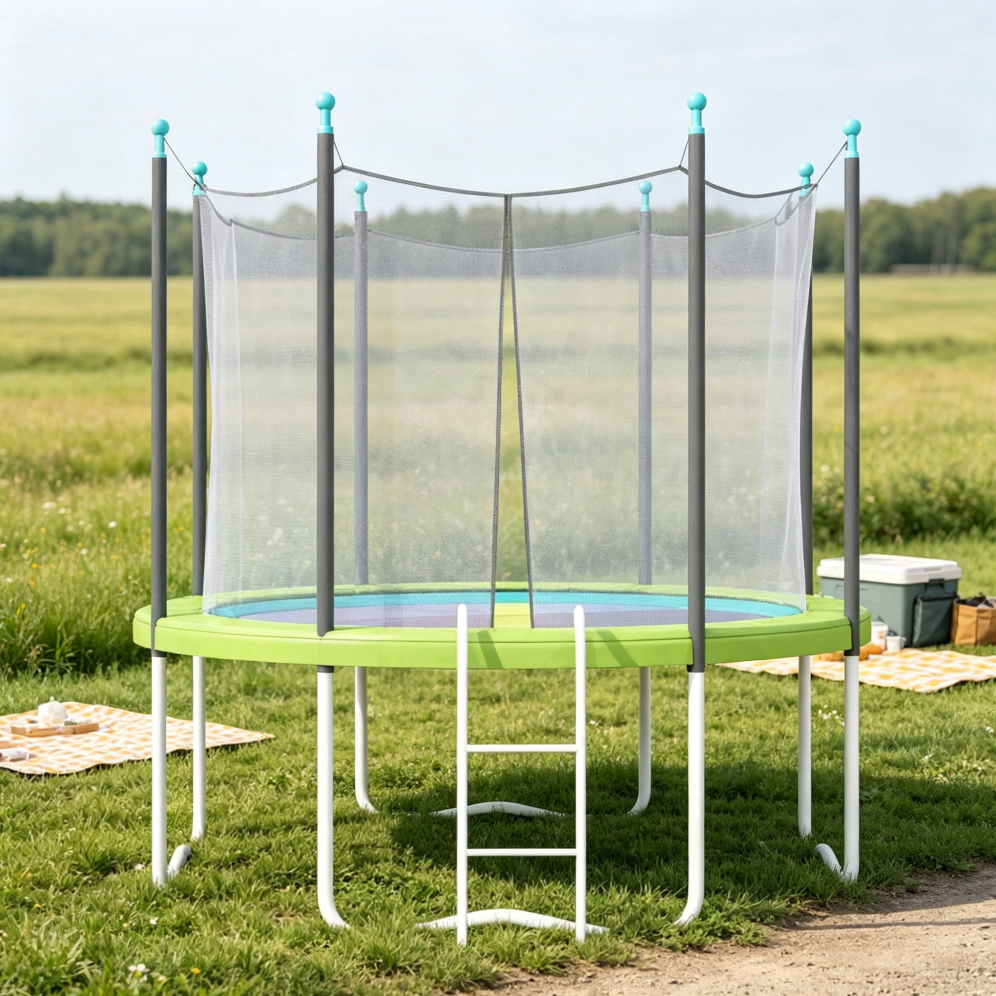 14ft Trampoline Replacement Pad with Elastic Straps Safety Cover