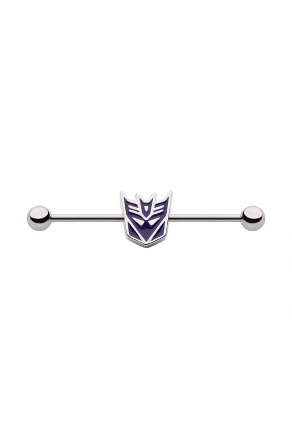 14g Transformers Steel Decepticon Industrial Barbell