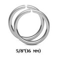 thumbnail image 1 of 14ga Eyebrow Nose Ear Cartilage Hoops 316L Steel- Sold in Pairs - 3 Size Options, 1 of 3