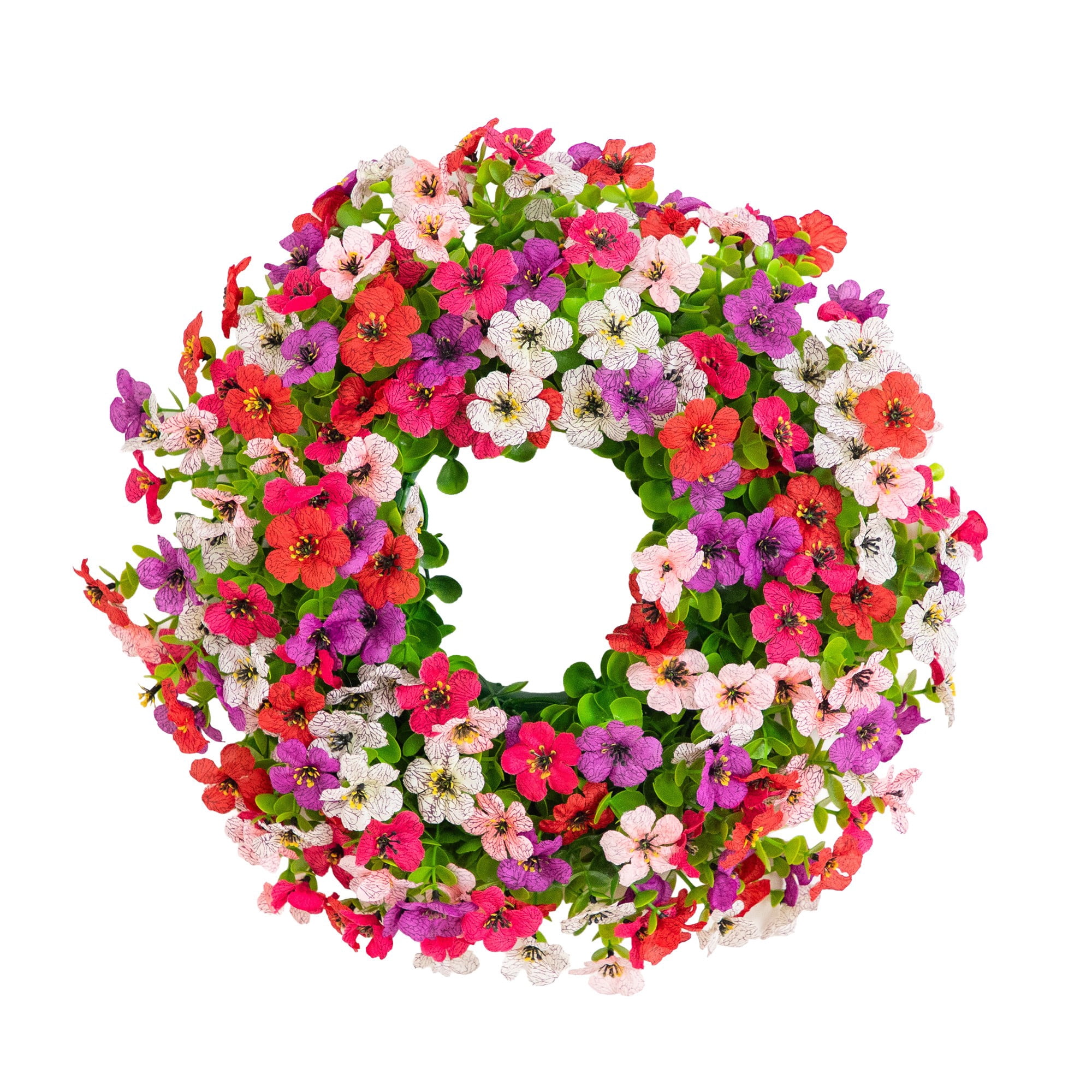 14in. Artificial Blooming Daisy Wreath