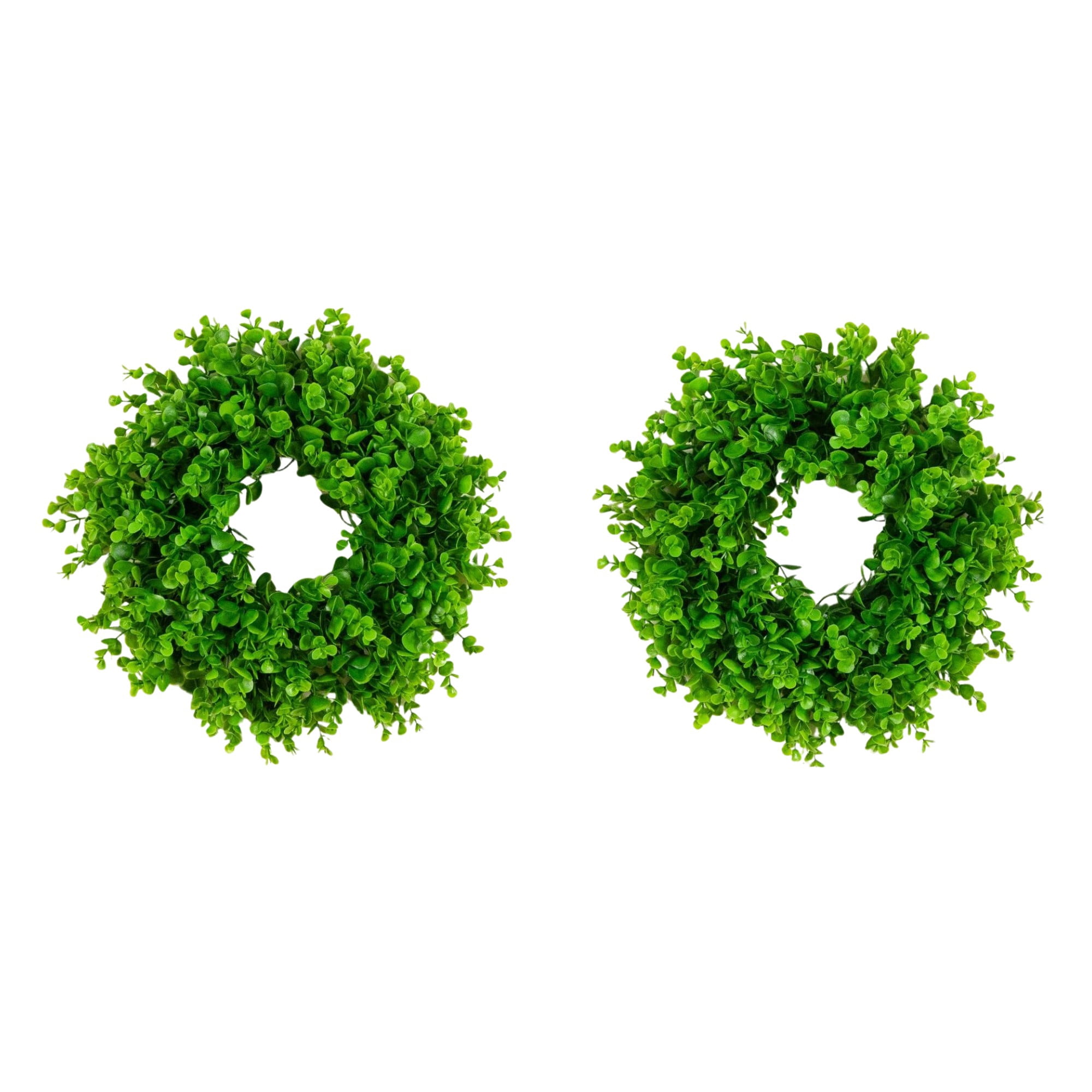 14in. Artificial Eucalyptus Wreath - Set of 2