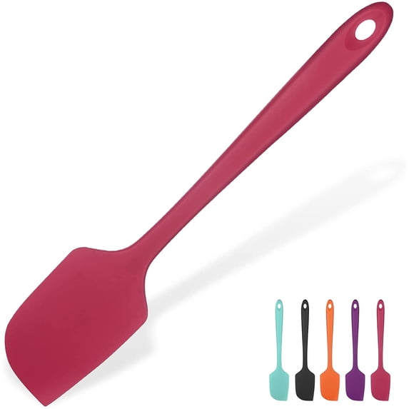 14in Extra Large Red Silicone Spatula, 600°F Heat Resistant Flexible ...