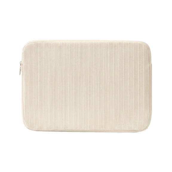 14in Laptop Bag, Slim Business Travel Briefcase, Notebook Carrying Case with Shoulder Strap, Protective Computer Sleeve, Office and Work Messenger, Beige
