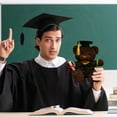 thumbnail image 1 of ​14in PhD Graduation Bear Plush - Cap, Gown & Scroll Stuffed Animal, Embroidered Academic Gift Set w/ Glasses (Gift Box)​​ Yellow, 1 of 8