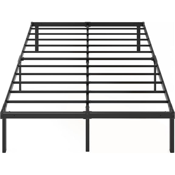 14in Queen Metal Bed Frame, Quick Assembly SmartBase® Mattress Foundation, Heavy Duty Sturdy Steel with No Box Spring Needed, Eco-Friendly Packaging, Black