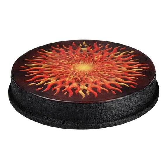 14in. Skyndeep Drumhead - Flame Graphic - Durable & Weather-Resistant