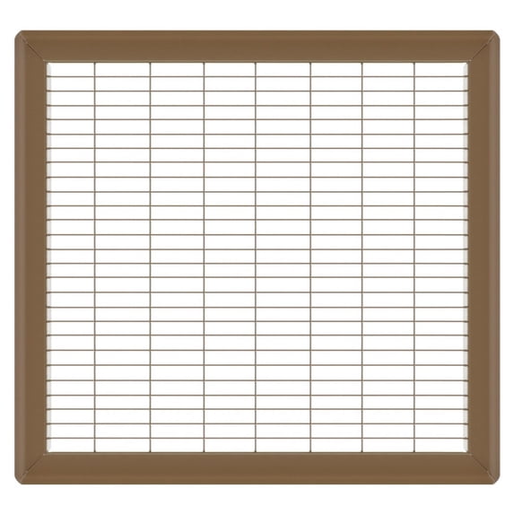 14in x 16in Imperial Brown Heavy Gauge Steel Floor Grille - Heating and Cooling Air Vent