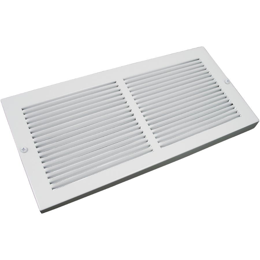 Imperial White Steel Baseboard Return Air Grille, 14 x 6 Inch