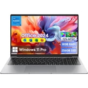 EYY 15.6 inch Windows 11 Pro Laptop,8GB RAM 256GB SSD,Bussiness Notebook Computer Intel Celeron N4000, 100% sRGB Screen,FHD 1920 x 1080,MS Office 365
