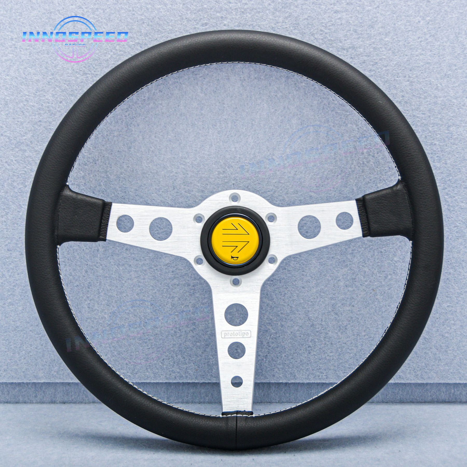 MOMO prototipo 345mm （350mm） MOMO prototipo 350mm 14' Genuine Leather Thickened Spoke