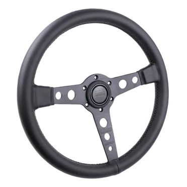 14inch/350mm MOMO Prototipo P5 BLACK EDITION Leather Racing Sport Steering Wheel