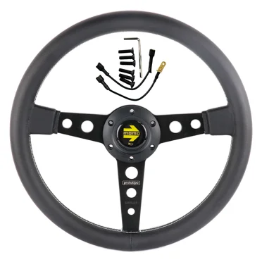 14inch/350mm for MOMO Prototipo Style pu Leather Racing Sport Steering Wheel